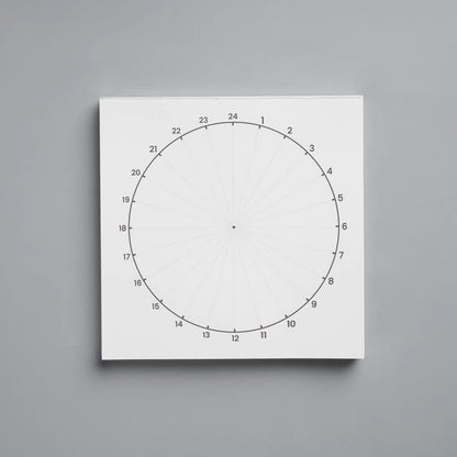 24 Hours Schedule Template | Circle Time Pie Chart Organizer |Daily Record Planner| Planner Journal Accessories Study School Office Supplies
