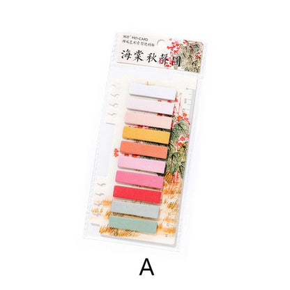 Retro Color Page Flags | Chinoiserie Page Flags | Sticky Index Tabs | Writable Book Tabs | Markers Annotation Tabs | Planner Study Supplies