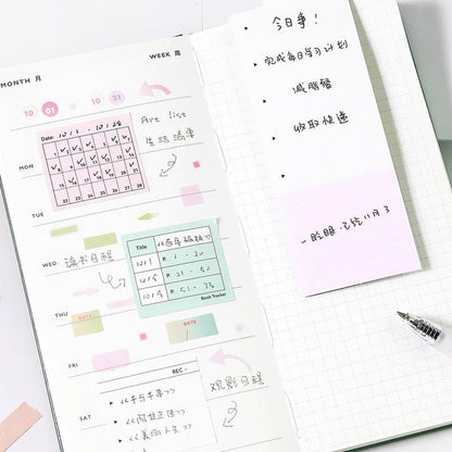 Combo Sticky Notes | Memo To Do Habit Weekly Plan Record Sticky Notes  | Planner Journal Accessories Study School Office Supplies