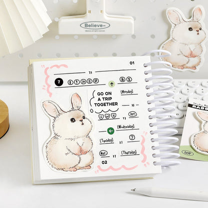 Kawaii Animal Sticky Notes  | Sticky Note Pad | Cute Memo Pad |  Planner Memo
