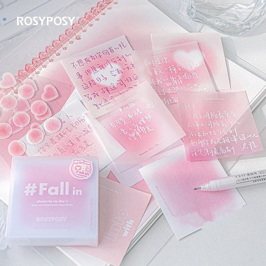 Creative Gradient Note Pad | Memo Pad | Material Paper | Creative DIY Decor Stationary Student Supplies