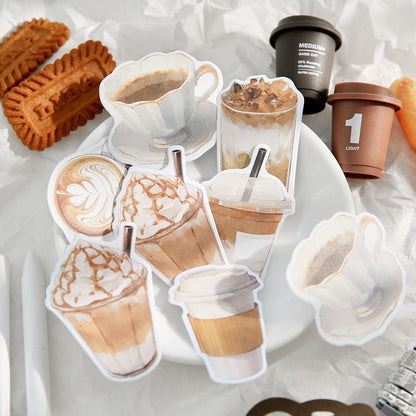 Creative Coffee Sticky Notes | Kawaii Coffee Notepad | Cute Memo Pad |  Planner Memo | Planner Journal School Office Supplies