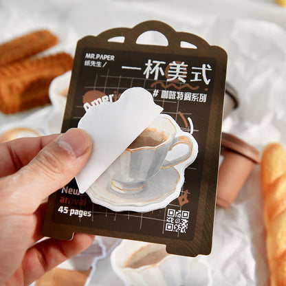 Creative Coffee Sticky Notes | Kawaii Coffee Notepad | Cute Memo Pad |  Planner Memo | Planner Journal School Office Supplies