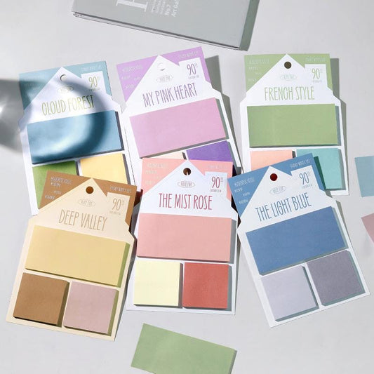 Color Palette Sticky Notes | Memo Pad | Writing Pad | Note Taking | Planner Journal Office Study School Supplies