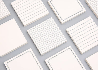 White Kraft Sticky Notes | Note Pads