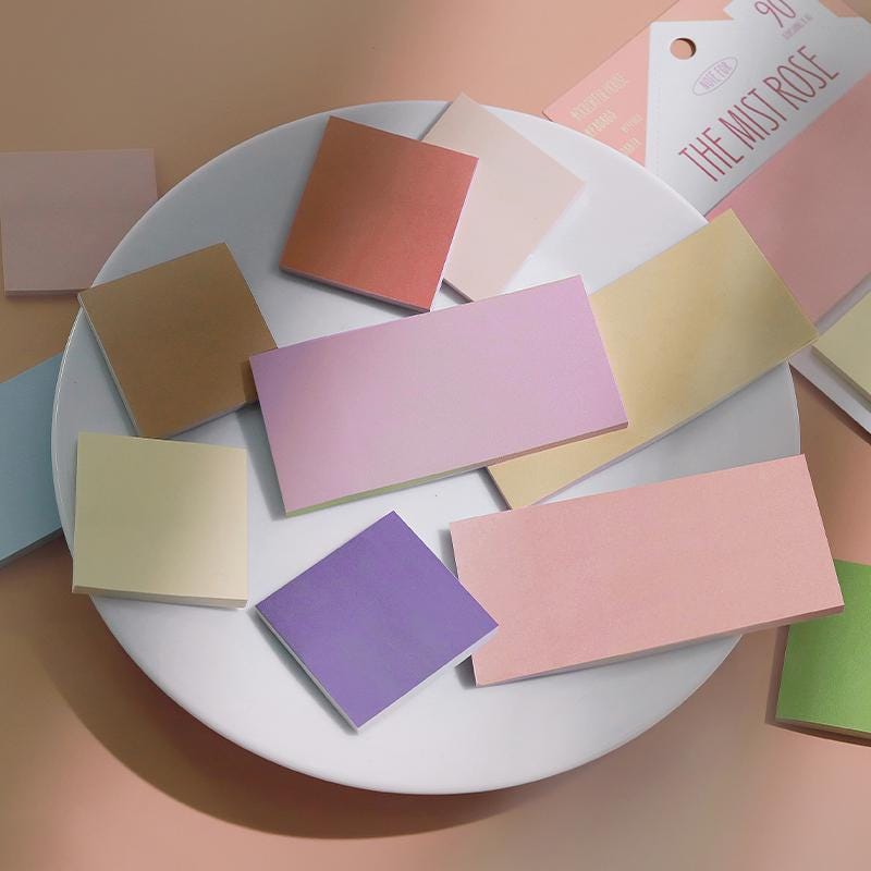 Color Palette Sticky Notes | Memo Pad | Writing Pad | Note Taking | Planner Journal Office Study School Supplies