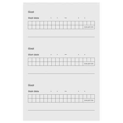 Good habit Track Colored Memo Pad | Goal Habit Track Life Planner Notes Pad | Planner Journal Accessories Study School Office Supplies