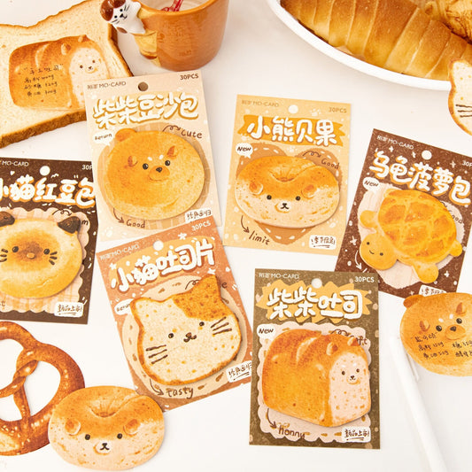 Cats and Dogs Bread Sticky Notes | Creative Planner Memo | To Do Sticky Notes | Kawaii Notepad | Cute Memo Pad