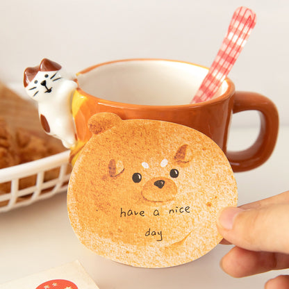 Cats and Dogs Bread Sticky Notes | Creative Planner Memo | To Do Sticky Notes | Kawaii Notepad | Cute Memo Pad