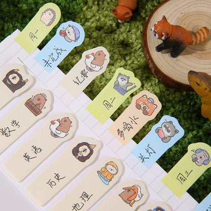 Kawaii Animal Page Marker | Sticky Notes | Page Flags | Page Markers | Sticky Tabs | Cute Study School Planner Stationery Journal Supplies