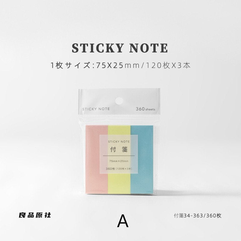 Multicolor Memo Pad Sticker Paper office Stationery Pocket Notepad sticky Notes | Planner Bujo | Sticky Note Pad | Memo Pad