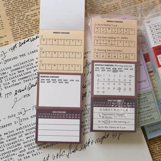 Multifunctional Tearable Note Pad | Memo Pad | Weekly Monthly Plan | TO-DO List | Journal Plan Accessories | Student Office School Supplies