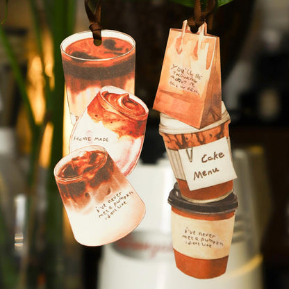 Coffee Notepad | Memo Pad | Material Paper | Vintage Coffee Journal Scrapbooking Collage Crafting Supplies