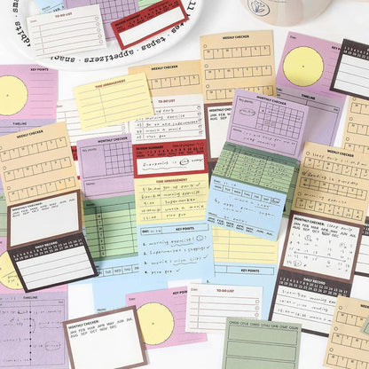 Multifunctional Tearable Note Pad | Memo Pad | Weekly Monthly Plan | TO-DO List | Journal Plan Accessories | Student Office School Supplies