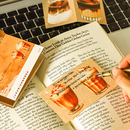 Coffee Notepad | Memo Pad | Material Paper | Vintage Coffee Journal Scrapbooking Collage Crafting Supplies