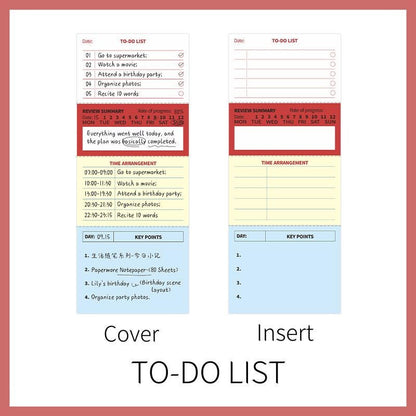 Multifunctional Tearable Note Pad | Memo Pad | Weekly Monthly Plan | TO-DO List | Journal Plan Accessories | Student Office School Supplies