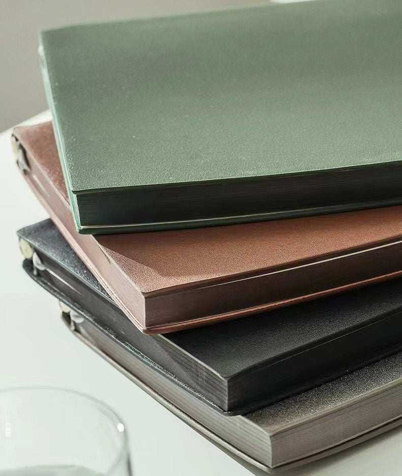 A5 Soft Vegan Leather Lined Notebooks | Bullet Journal | School Office Study Student Notebook | Journal Diary Agenda Planner