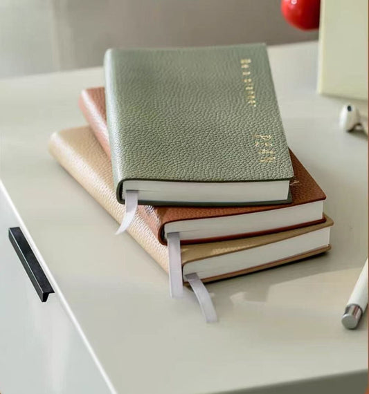 Soft Pebbled Vegan Leather To Do List Notebook | Minimalist Planner Journal | School Student Office Supplies Stationery | Daily Plan