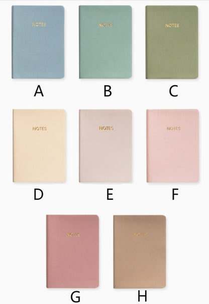 A6 Morandi Color Lined Notebook | Pocket Notebook |  | 2024 Planner