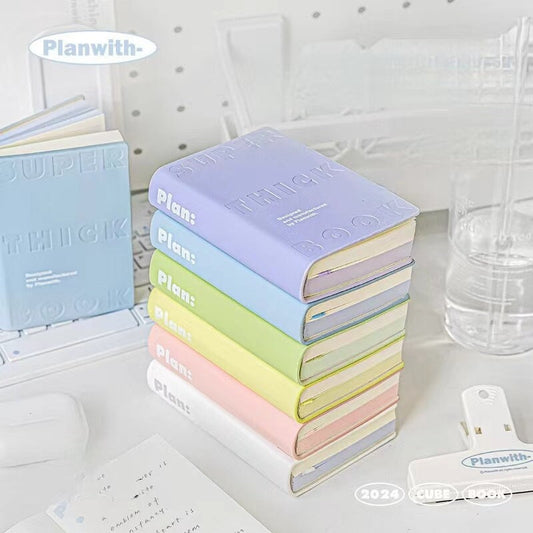 Portable Thick Colorful Lined Notebook | Pocket Noteboo k| School Student Study Office Supplies Stationery | Gift for Her