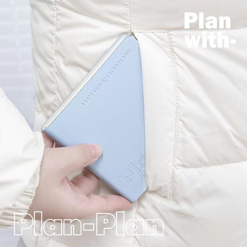 Square Portable Soft Colorful Notebook | Grided and Blank Pages | Pocket Notebook Journal | School Student Office Supplies Stationery