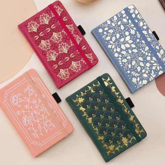A6 Floral Vegan PU Journal with Pocket | Portable Notebook for School, Work, and Travel |  Ideal Gift for Women and Girls | Personal Diary