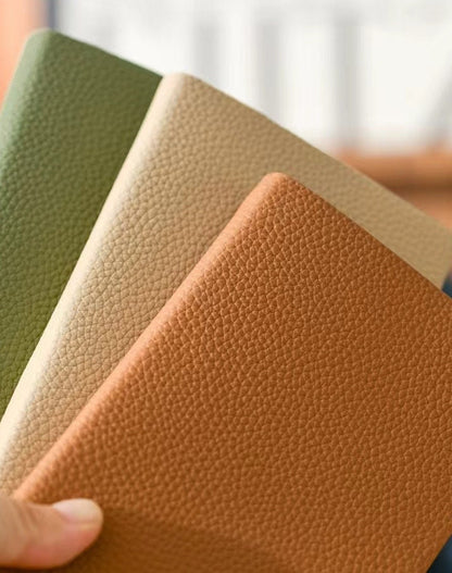 Soft Pebbled Vegan Leather Notebook | Minimalist Planner Journal | Lined Notebook | School Student Office Supplies Stationery | Gift for Her