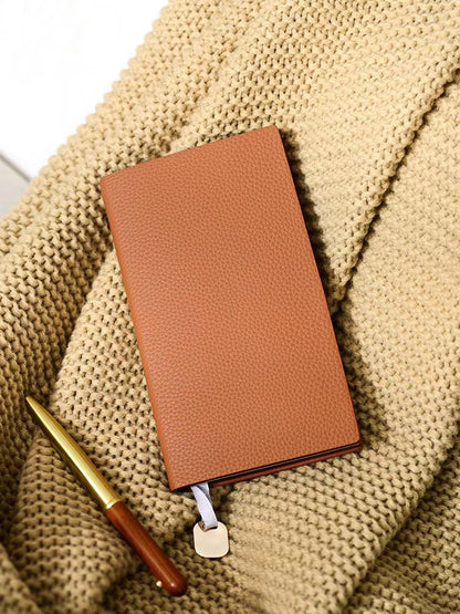 Soft Pebbled Vegan Leather Notebook | Minimalist Planner Journal | Lined Notebook | School Student Office Supplies Stationery | Gift for Her