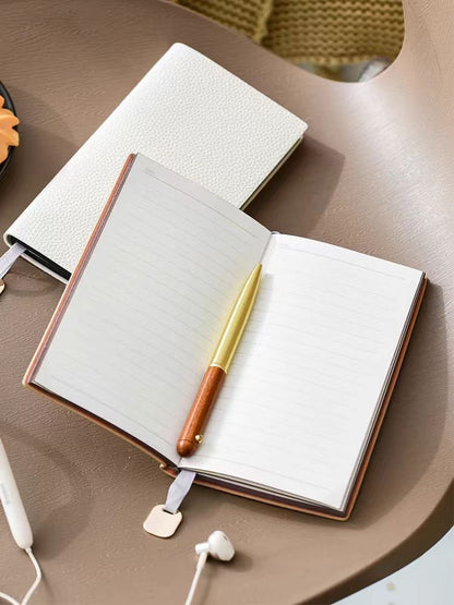 Soft Pebbled Vegan Leather Notebook | Minimalist Planner Journal | Lined Notebook | School Student Office Supplies Stationery | Gift for Her