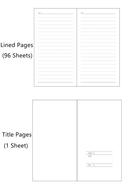 Soft Pebbled Vegan Leather Notebook | Minimalist Planner Journal | Lined Notebook | School Student Office Supplies Stationery | Gift for Her