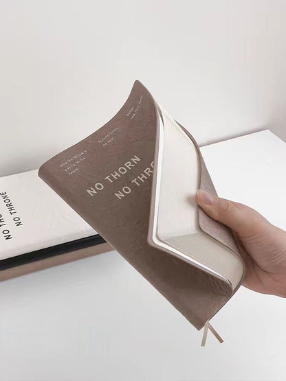 A5 Soft PU Cover Notebook |  Simple Planner Journal | A5 Lined Notebook | Creative  Student Office Supplies Stationery