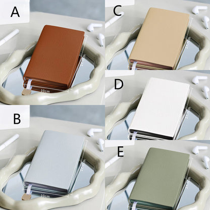 Soft Pebbled Vegan Leather Notebook | Minimalist Planner Journal | Lined Notebook | School Student Office Supplies Stationery | Gift for Her