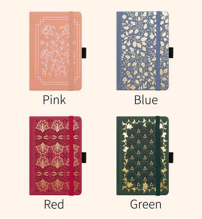 A6 Floral Vegan PU Journal with Pocket | Portable Notebook for School, Work, and Travel |  Ideal Gift for Women and Girls | Personal Diary