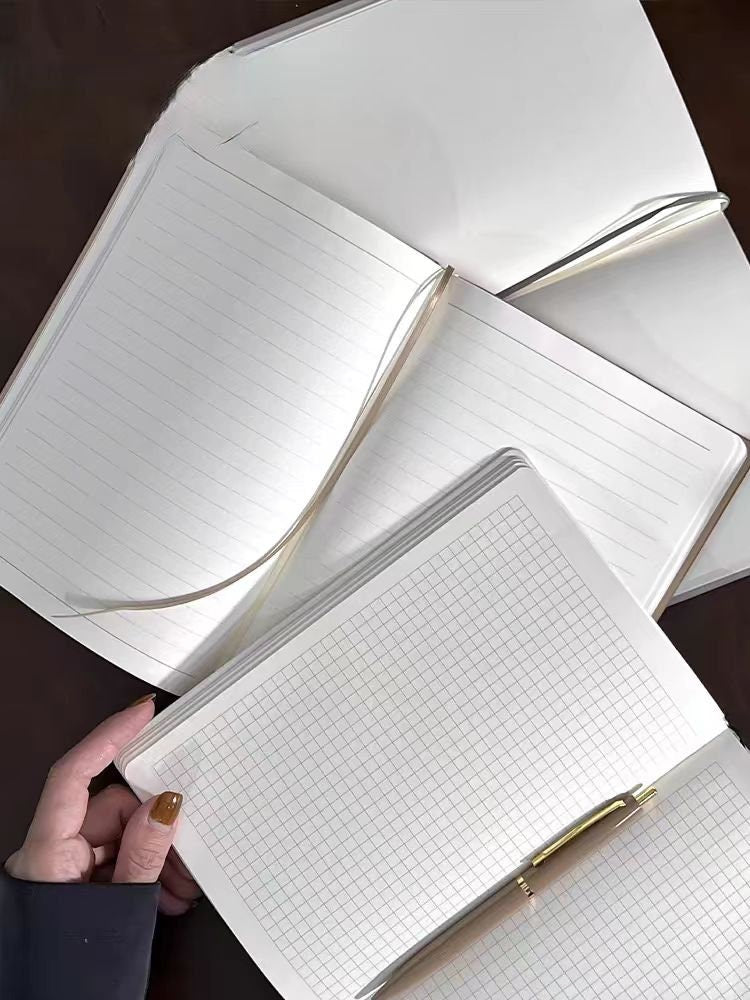 A5 Soft PU Cover Notebook |  Simple Planner Journal | A5 Lined Notebook | Creative  Student Office Supplies Stationery