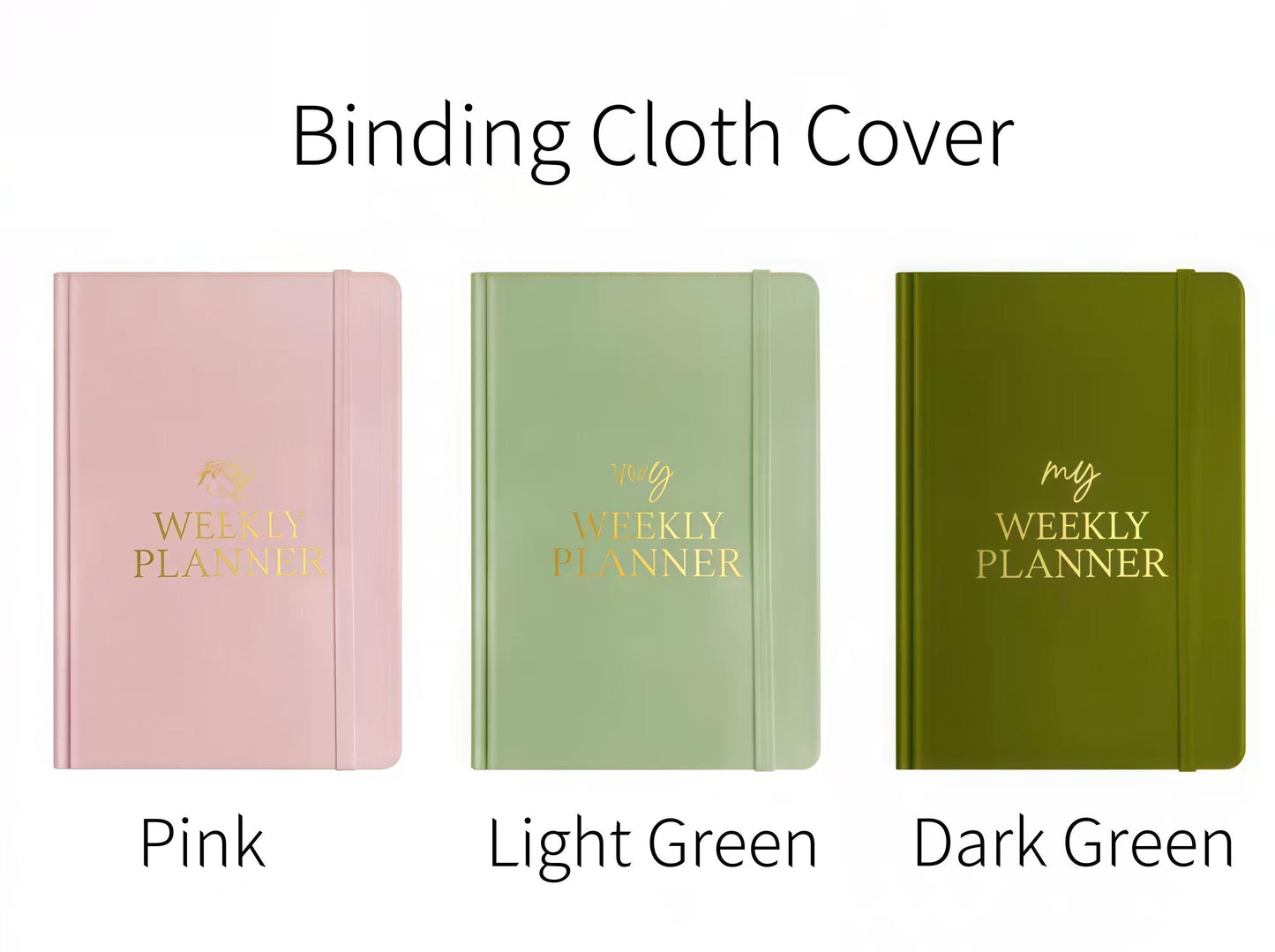 A5 Hardcover Weekly Planner 2025 | Elegant Journal for Organizing Your Schedule | Plan Notebook Journal | Study Notebook