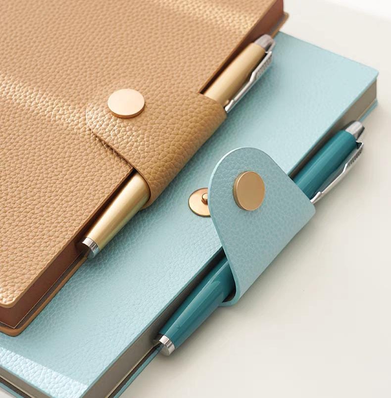 A5 Soft Pebbled Leather Notebook Planner Journal | A5 Lined Ruled Notebook | School Student Office Supplies Stationery | Gift for Her Him