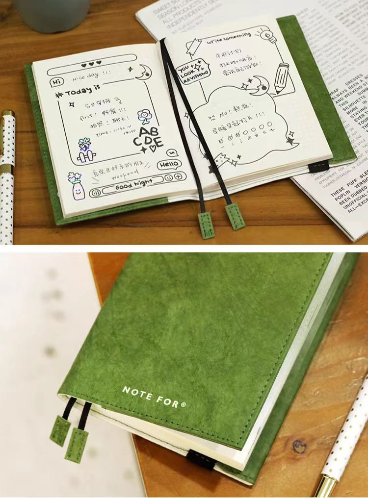 Retro Water-Proof Adjustable Cover | 2024 Journal Planner Notebook Dairy | Compatible with Hobonichi Moleskine Midori