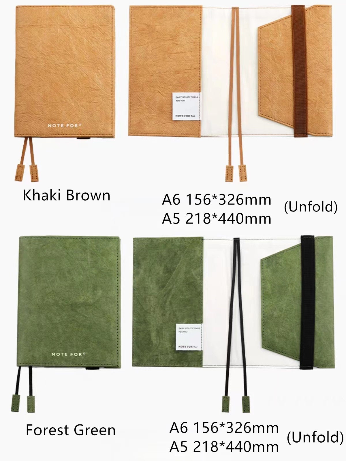Retro Water-Proof Adjustable Cover | 2024 Journal Planner Notebook Dairy | Compatible with Hobonichi Moleskine Midori
