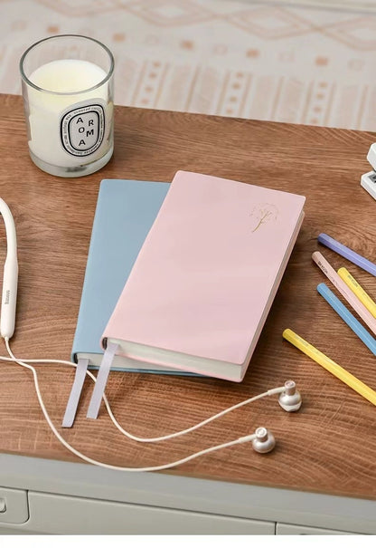 Soft Vegan Leather Cover Colorful Lined Notebook | PU Pocket Notebook | School Student Office Supplies Stationery | Gift for Her