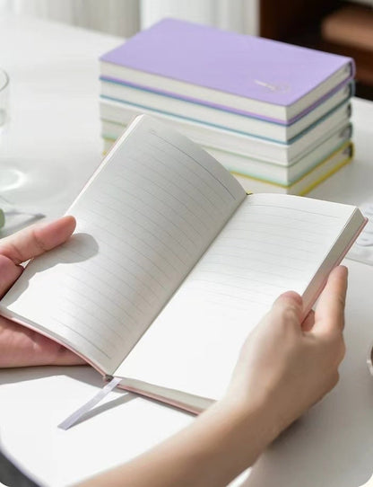 Soft Vegan Leather Cover Colorful Lined Notebook | PU Pocket Notebook | School Student Office Supplies Stationery | Gift for Her