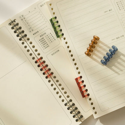Plastic Binding Spiral Rings｜ A5 B5 A4  |  DIY Smart Ring Binder  | Study Supplies