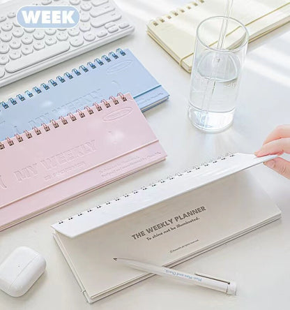 Colorful Spiral Weekly Planner | Weekly Record Book｜Weekly Time Schedul Plan Journal |  2025 Planner Notebook Agenda