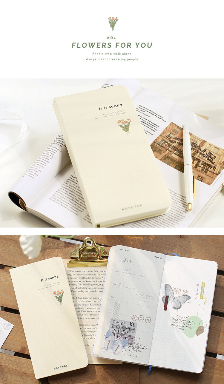 Spring Is Coming Undated Slim Weekly Planner | Hobonichi Weeks Style | Weekly Record Book｜Weekly Plan Journal | 2025 Planner