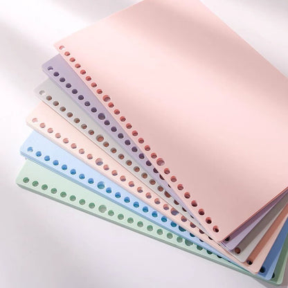 Multicolor  Loose Leaf Binder Covers｜ A5 B5 A4  |  DIY Smart Ring Binder  | Study Supplies