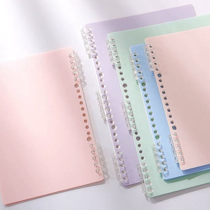 Multicolor  Loose Leaf Binder Covers｜ A5 B5 A4  |  DIY Smart Ring Binder  | Study Supplies