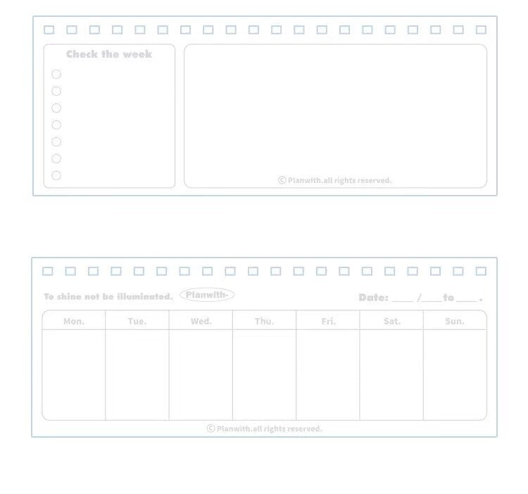 Colorful Spiral Weekly Planner | Weekly Record Book｜Weekly Time Schedul Plan Journal |  2025 Planner Notebook Agenda