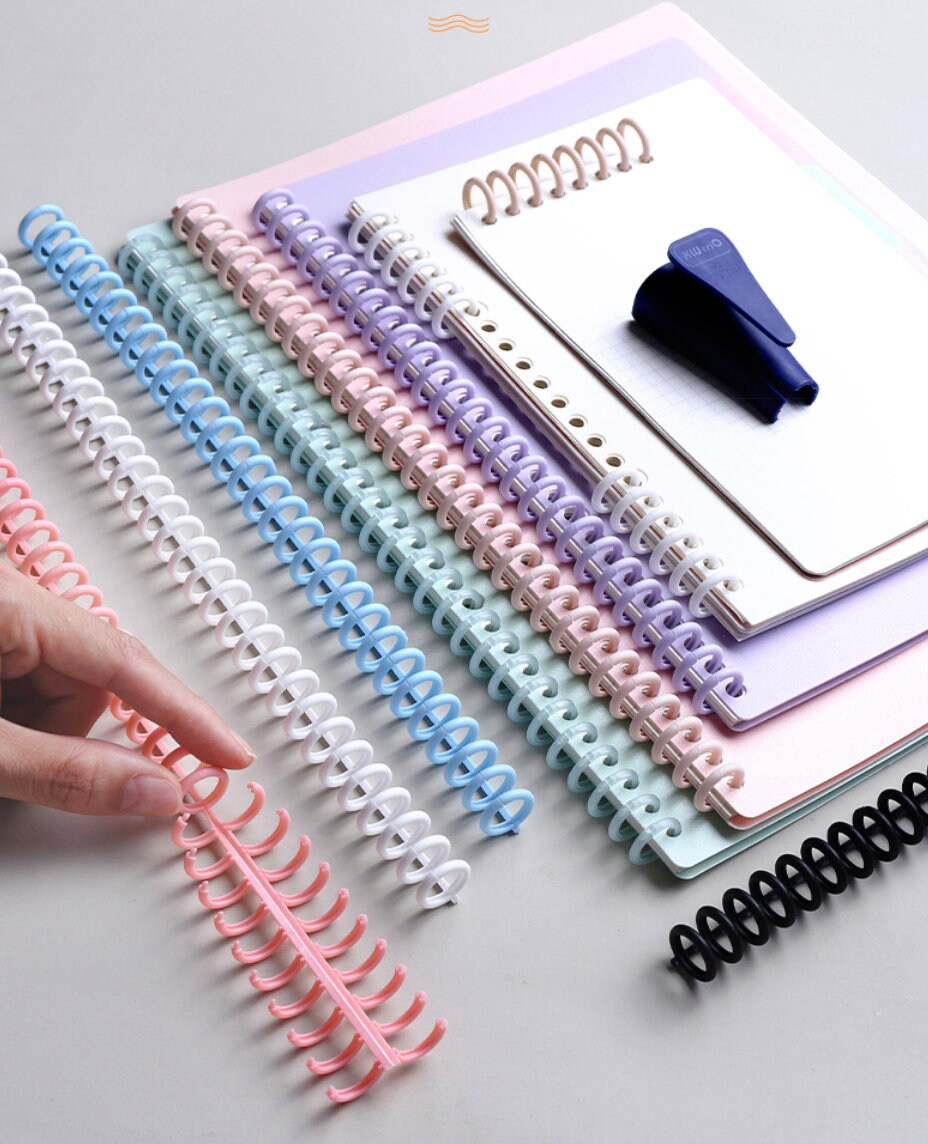 5pcs Plastic 30 Hole Loose Leaf Binder Ring｜A5 B5 A4  | Binding Spines Combs |  DIY Smart Ring Binder Album Notebook | Paper Organizer