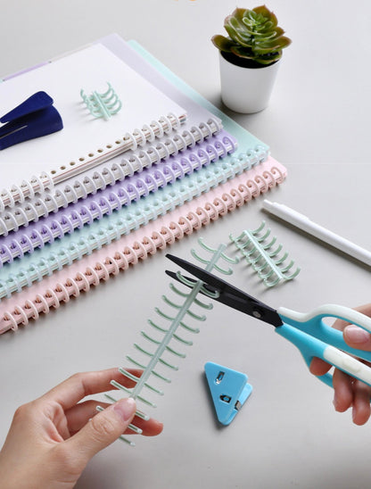 5pcs Plastic 30 Hole Loose Leaf Binder Ring｜A5 B5 A4  | Binding Spines Combs |  DIY Smart Ring Binder Album Notebook | Paper Organizer