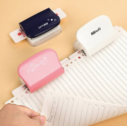 Multifunctional Adjustable Loose Leaf Paper Puncher | KOKUYO  | B5 A5 A4 | Smart Ring Binder Planner Hole Punch