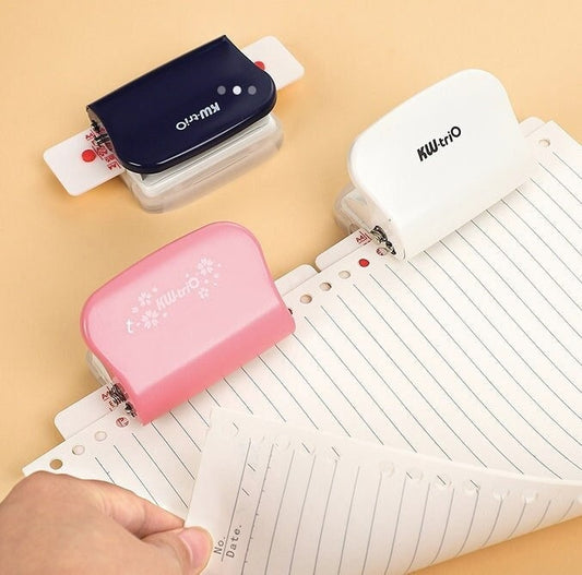 Multifunctional Adjustable Loose Leaf Paper Puncher | KOKUYO  | B5 A5 A4 | Smart Ring Binder Planner Hole Punch